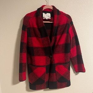 Aritzia Wilfred Free Off Duty plaid jacket